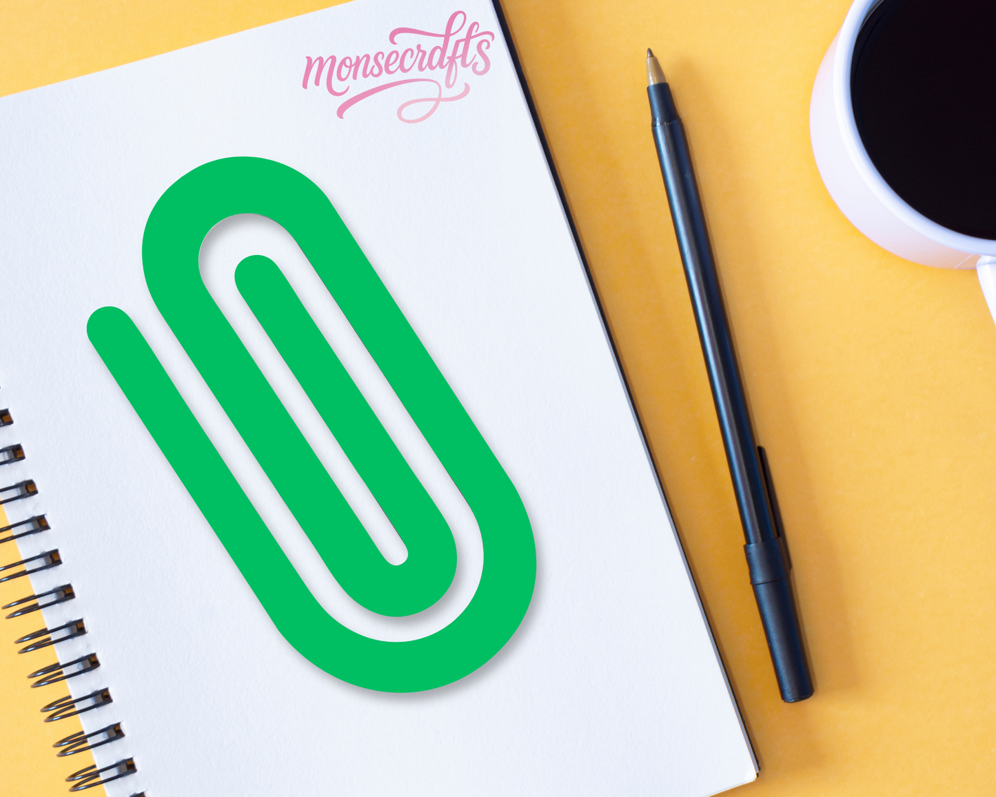 Jumbo paper clip personalized