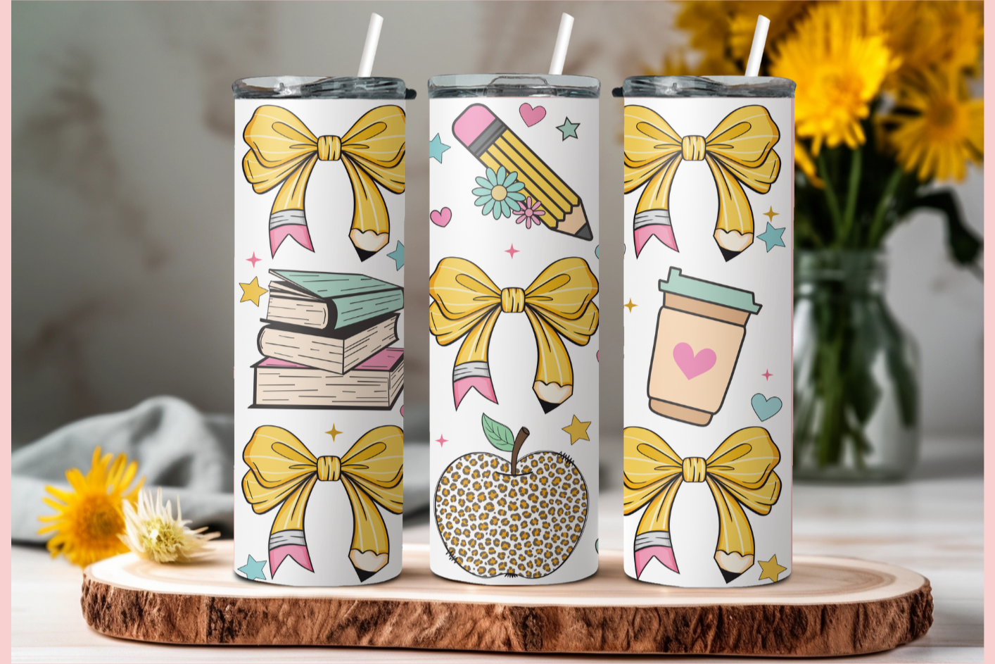 Teacher Coquet Skinny Tumbler 20 OZ