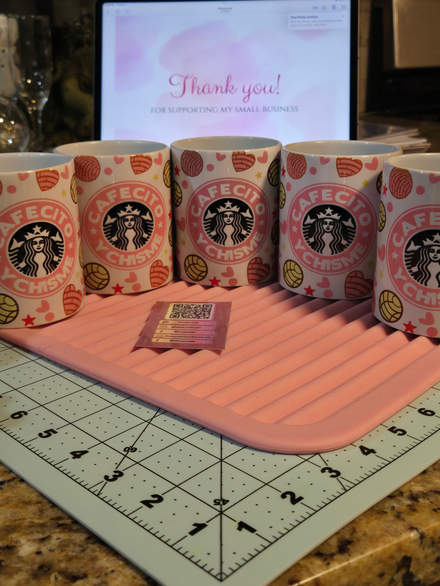 Taza de Cafecito Y chisme | Tazas de 11 y 15 oz