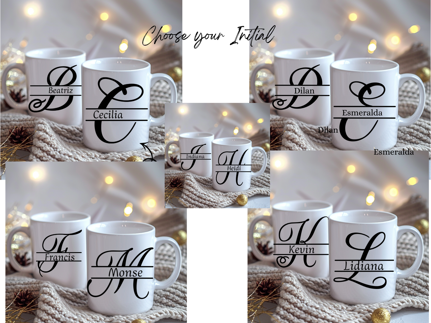 Mug initial personalized
