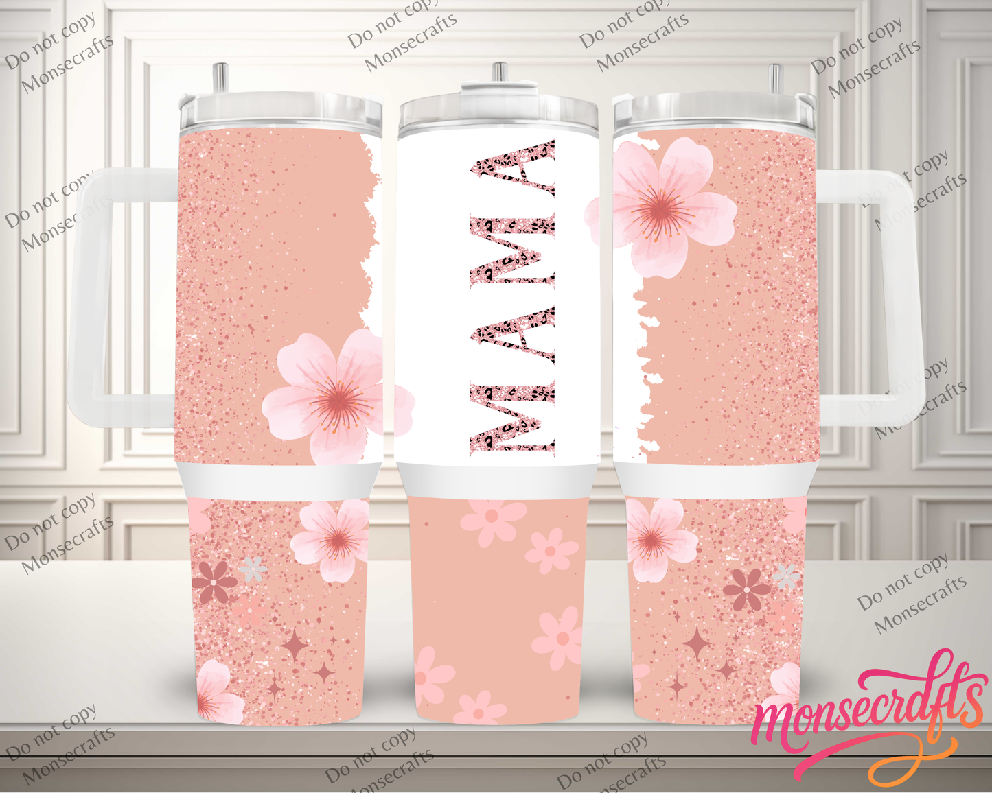 Mama Handle 40 Oz Personalized | Mother
