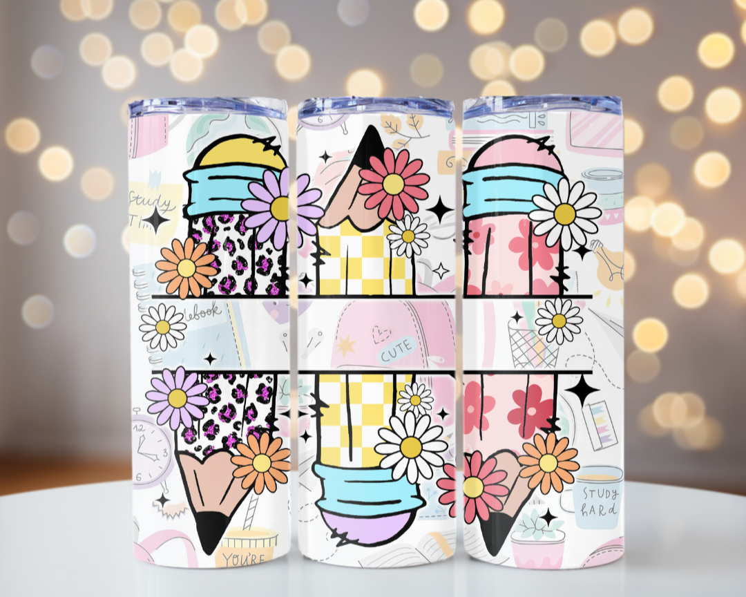 Teacher Tumbler | Personalized Tumbler | Teacher Love | Perfect Gift | 20 oz skinny tumbler