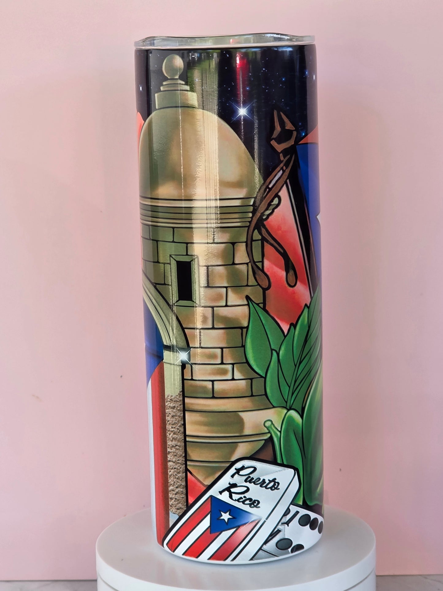 Puerto Rico Skinny Tumbler 20 OZ