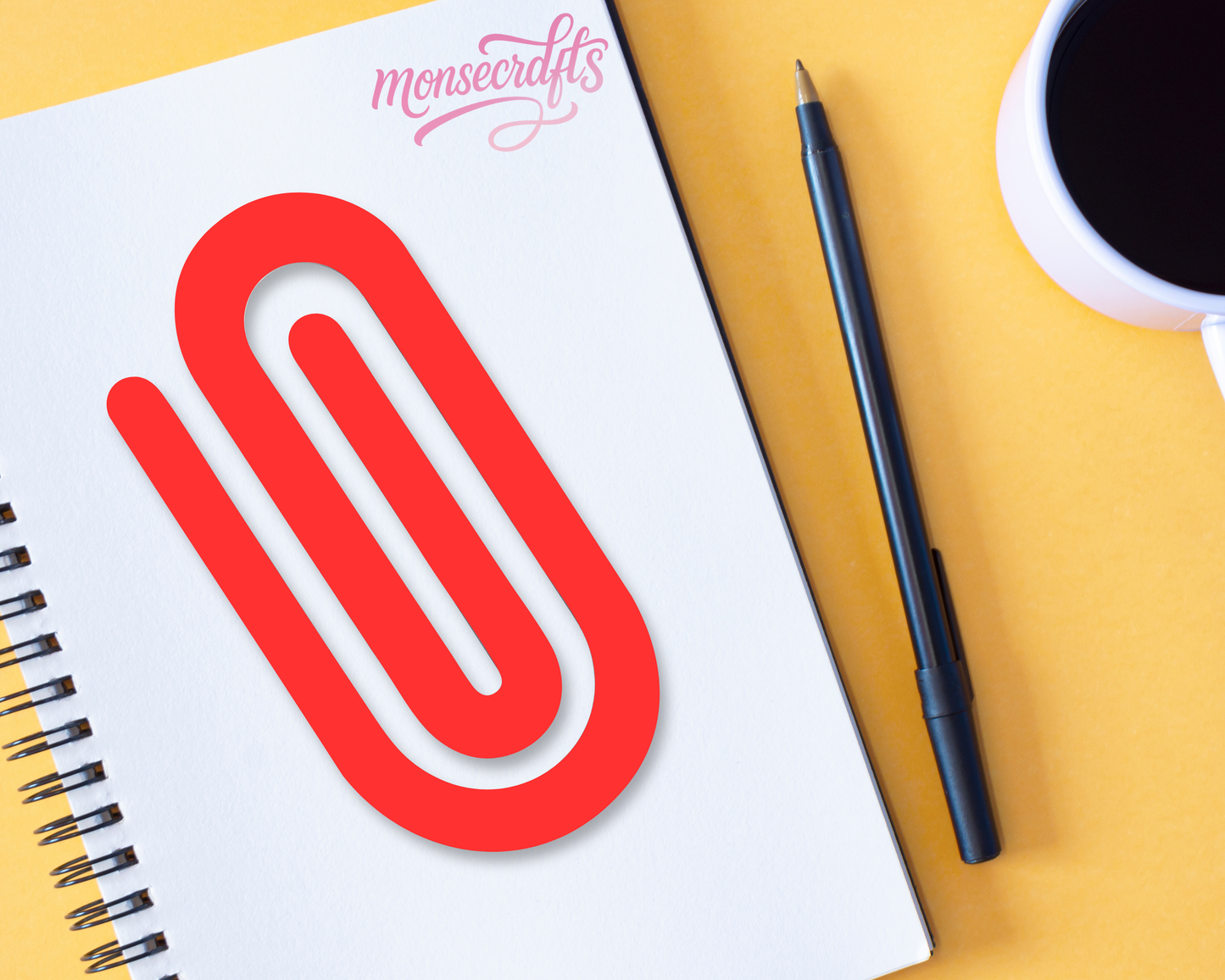 Jumbo paper clip personalized
