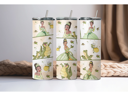 Beautiful Princess 20 oz Skinny Tumbler | personalized gift | personalized tumbler