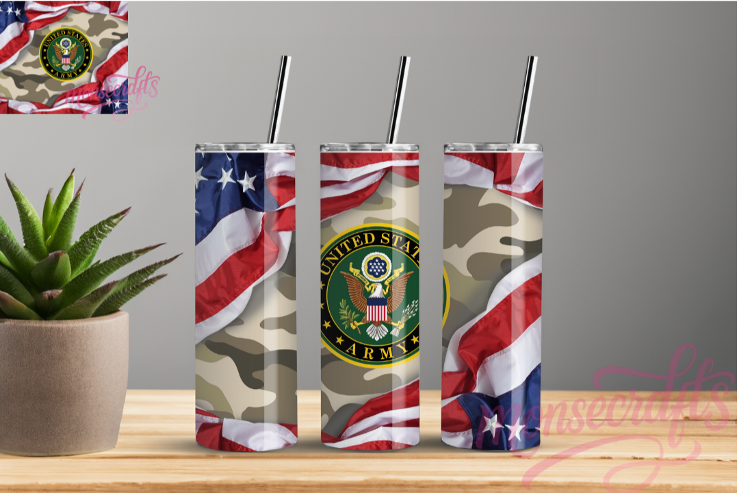 Navy Skinny Tumbler 20 OZ