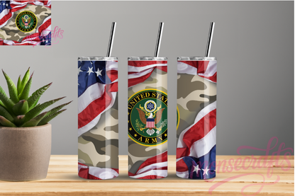 Navy Skinny Tumbler 20 OZ