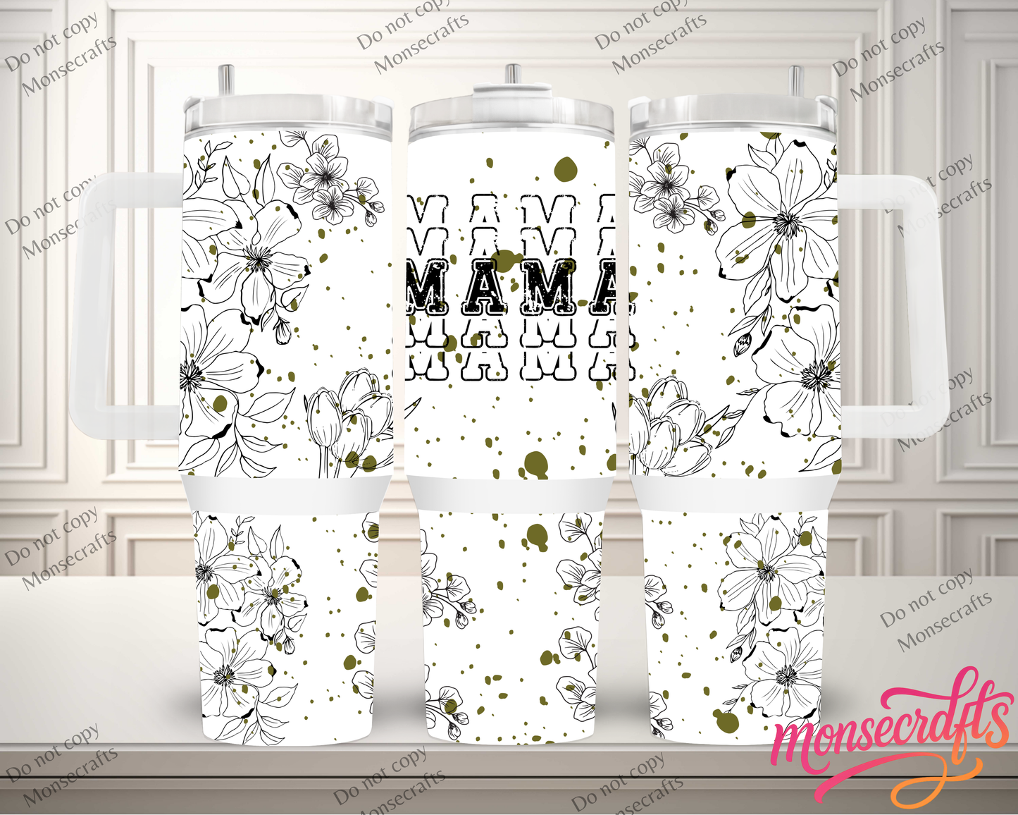 MOM Handle 40 oz Personalized
