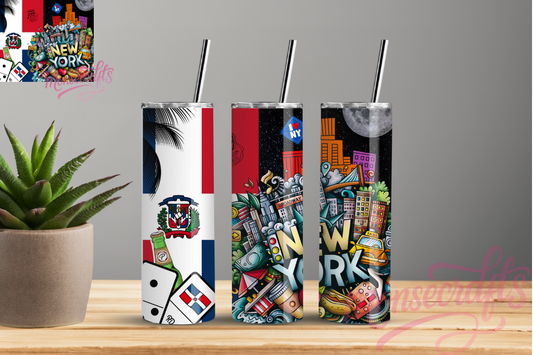 Dominican York personalized skinny tumbler 20OZ