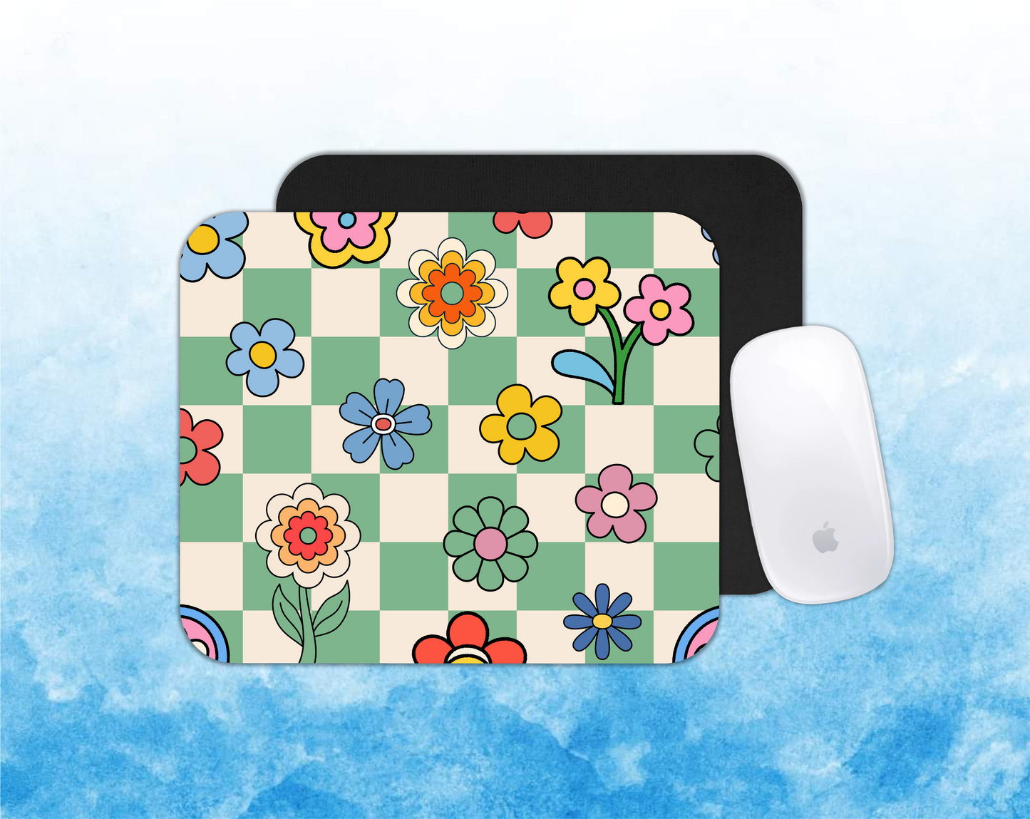 Flowers Personalized Mouse Pad – Perfect for Home Office or Gift |  Add Your Text or Design – 24x20 cm