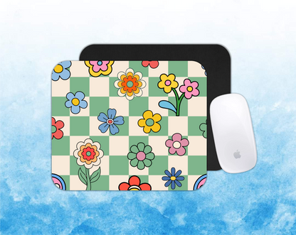 Flowers Personalized Mouse Pad – Perfect for Home Office or Gift |  Add Your Text or Design – 24x20 cm