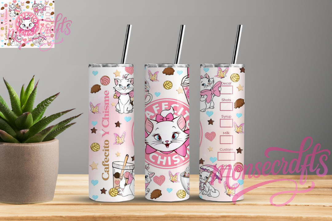 Cafecito y Chisme Pink Marie 20 OZ