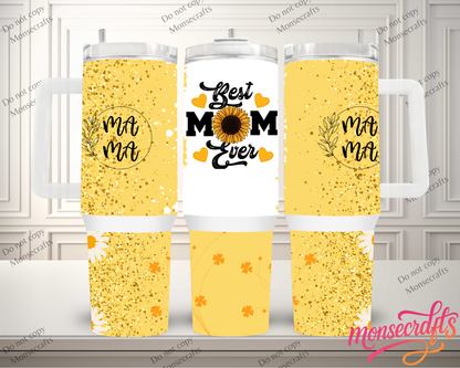 Mama Floral Handle 40 OZ