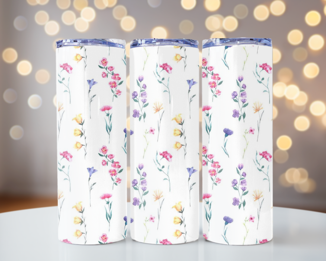 Floral Skinny tumbler 20 oz