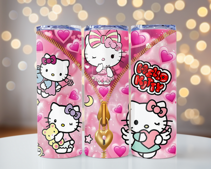 H Kitty Skinny Tumbler 20 OZ