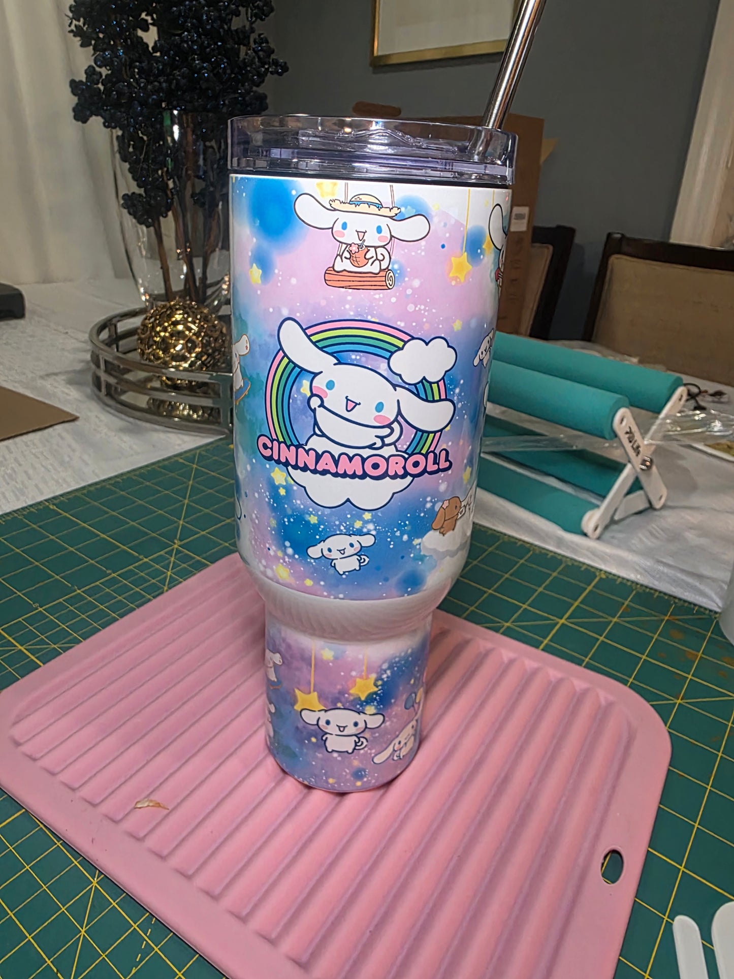 Cinnamoroll Handle Personalized 40 OZ