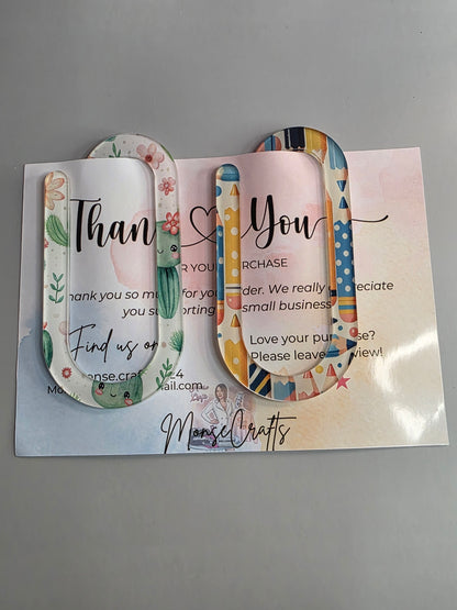 a jumbo Paper Clips | Perfect Gift | Teacher Gift | Student Gift | 4X2