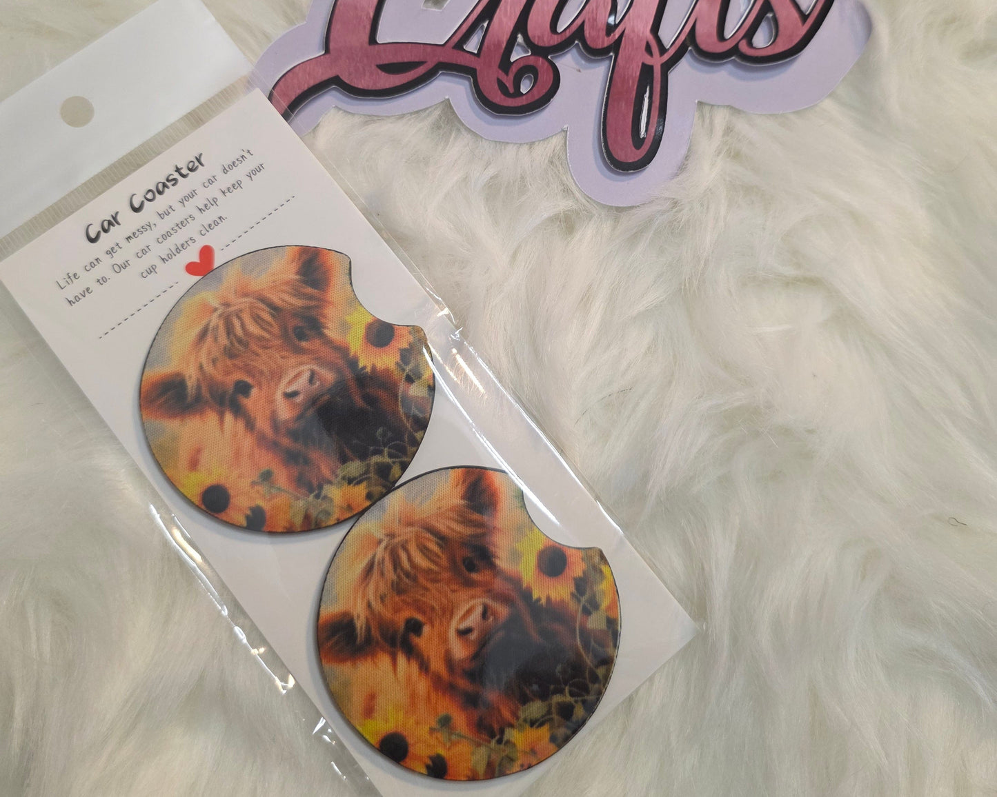 Car Cow Coasters – Set of 2