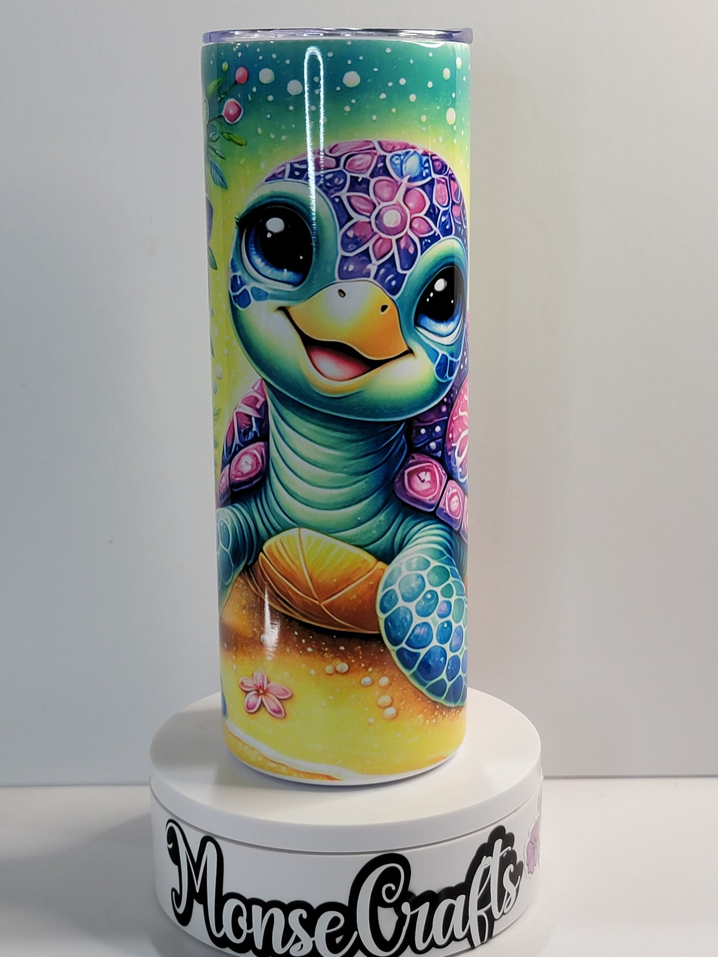 Colorful Turtle Skinny tumbler 20OZ