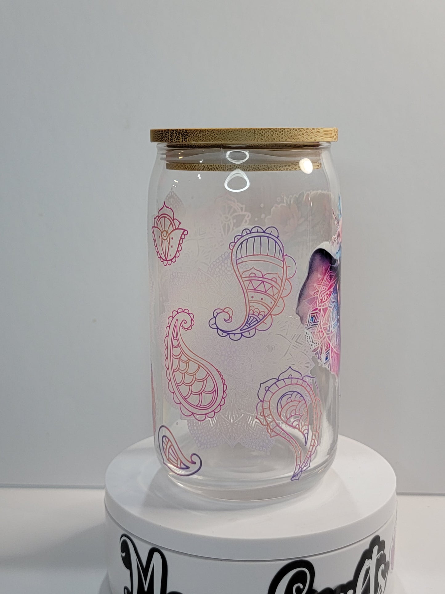 Magic Elephant Glass can 16 oz | perfect gift | personalized gift