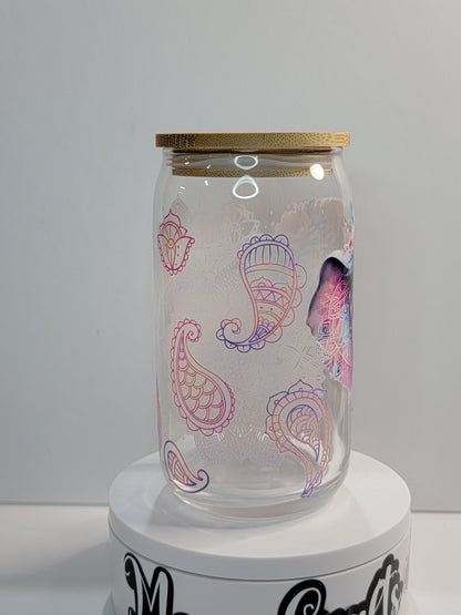 Magic Elephant Glass can 16 oz | perfect gift | personalized gift