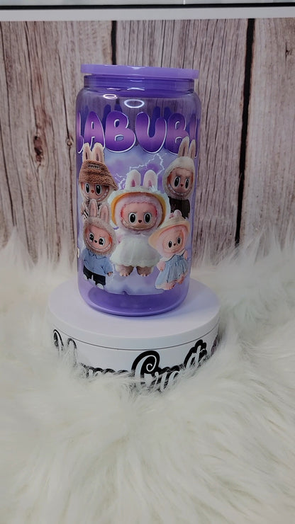 Purple Monster 16 oz glass can | Perfect Gift | Adorable Monsters