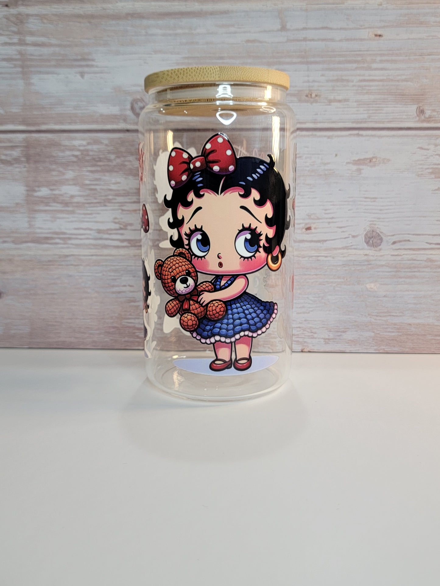 Beautiful Betty glass can 16 OZ | Prenasalized gift | perfect gift