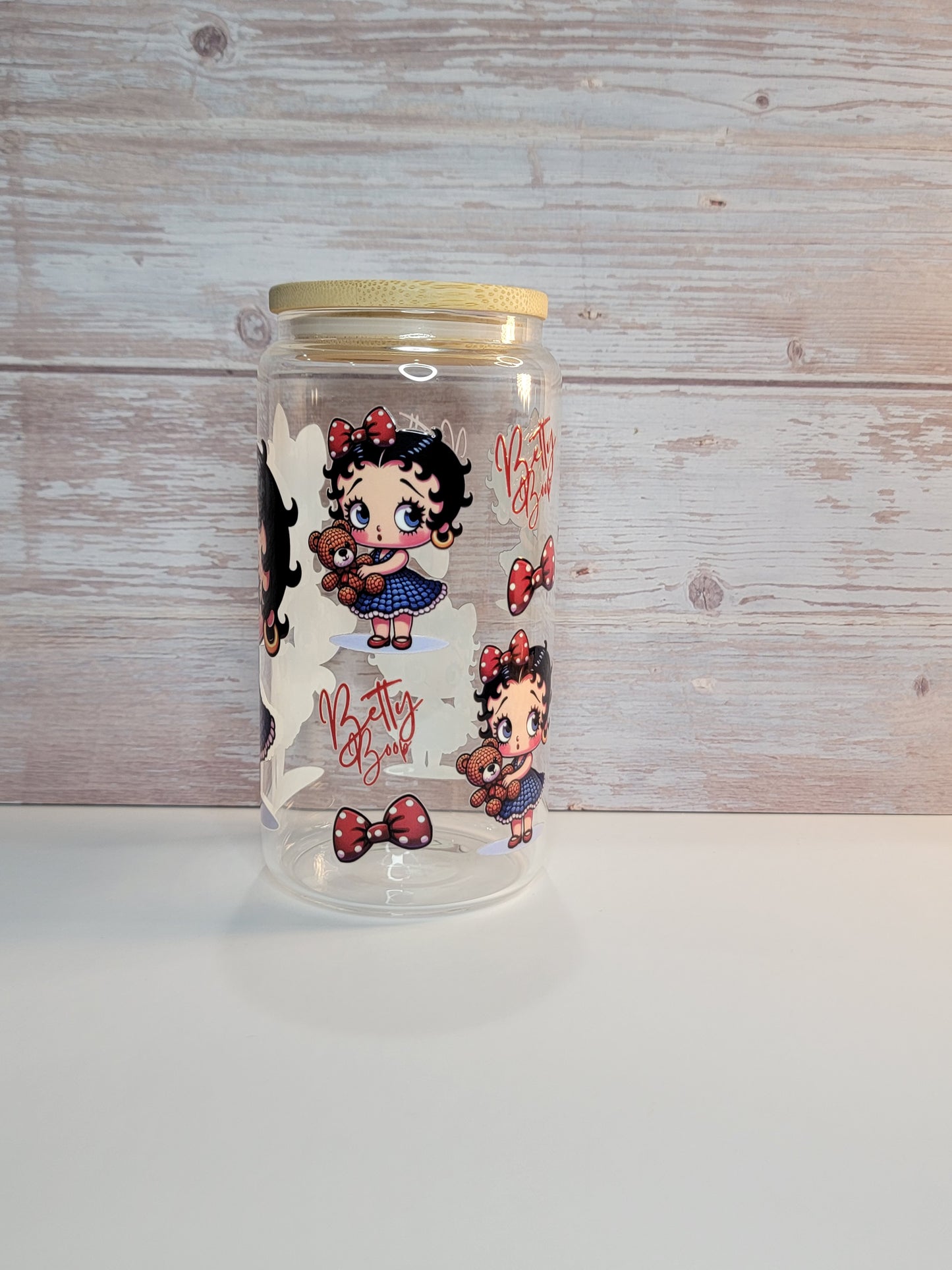 Beautiful Betty glass can 16 OZ | Prenasalized gift | perfect gift