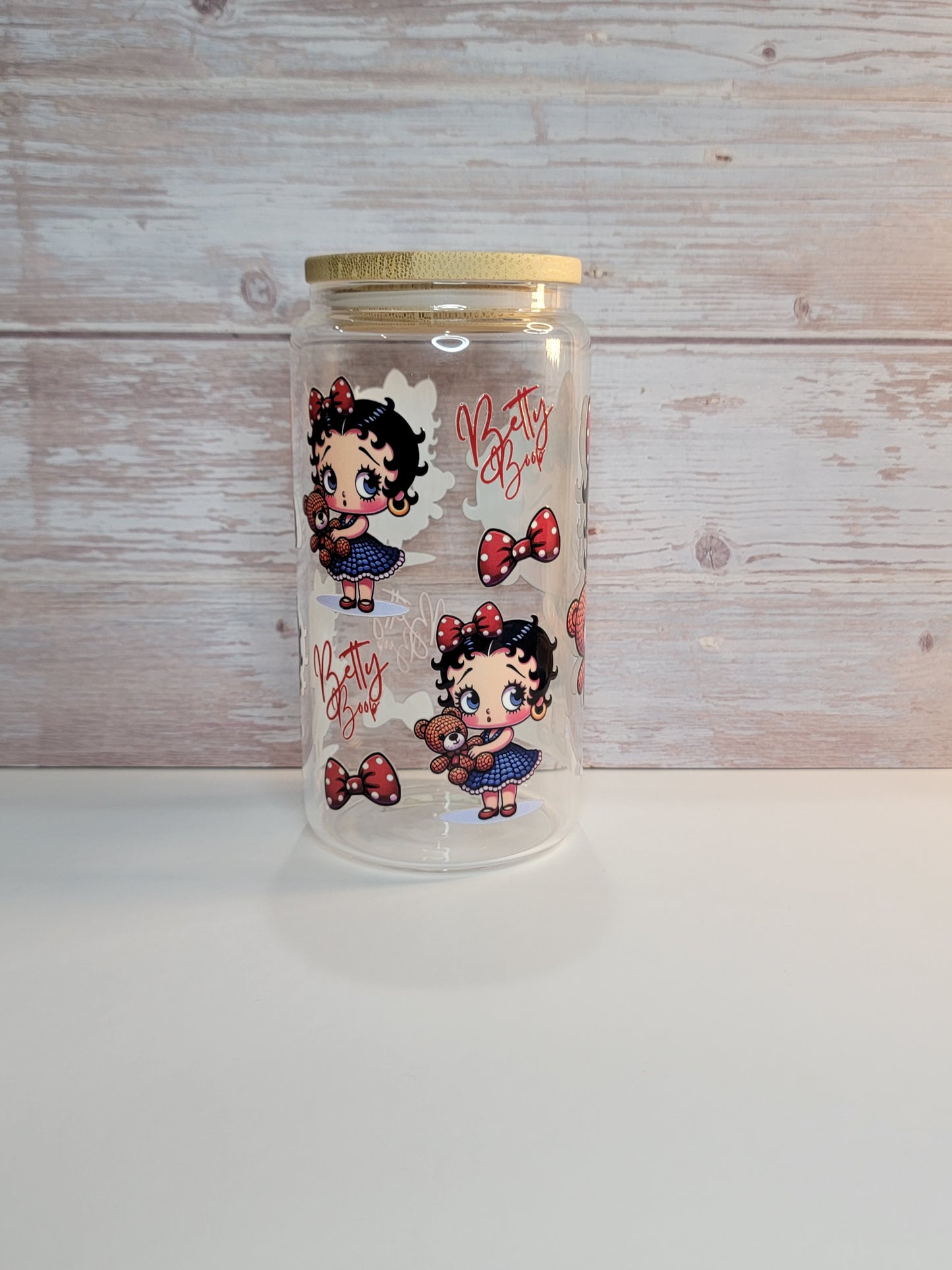 Beautiful Betty glass can 16 OZ | Prenasalized gift | perfect gift