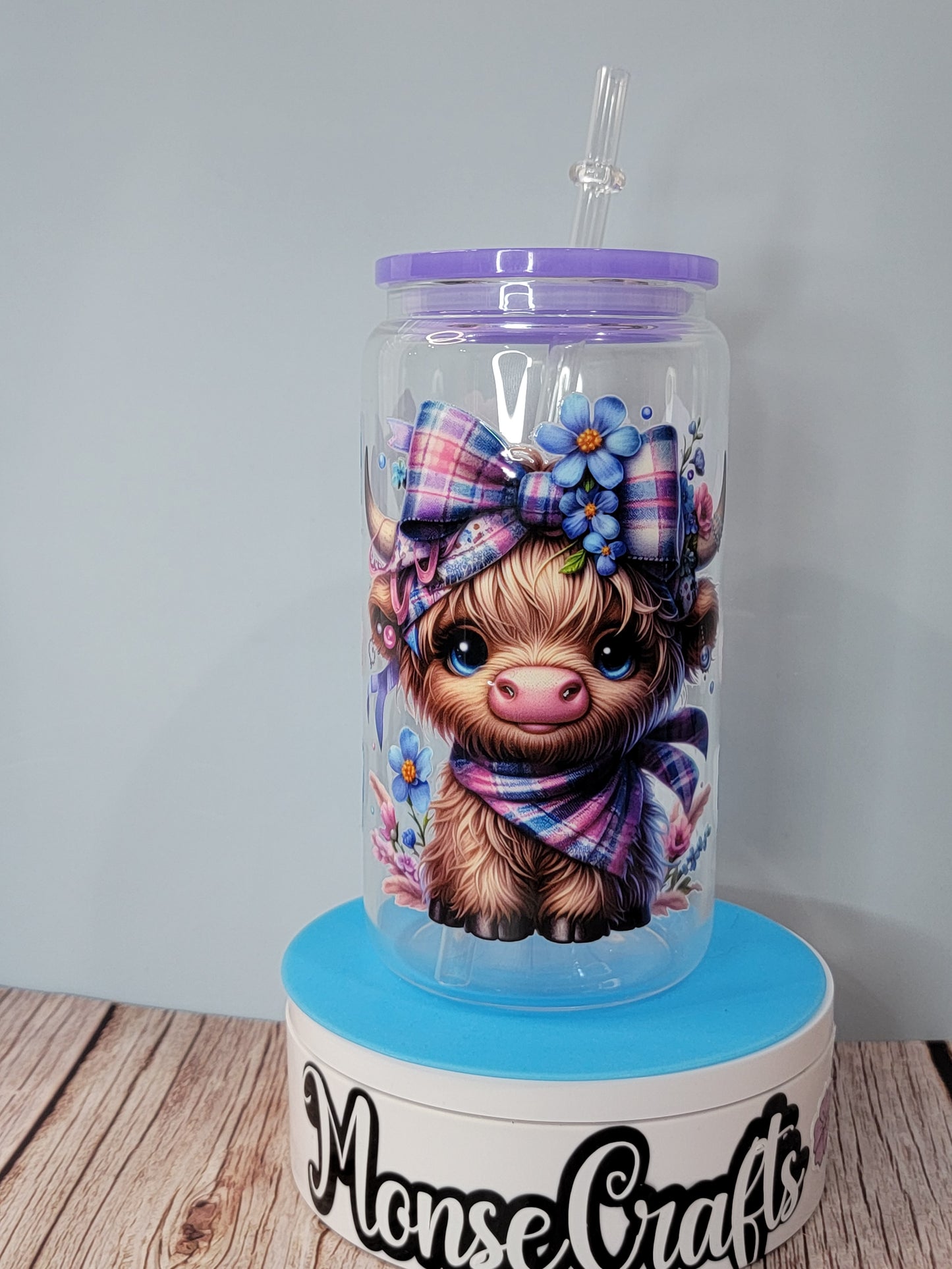 Glass Can 16 OZ | COW GLASS CAN