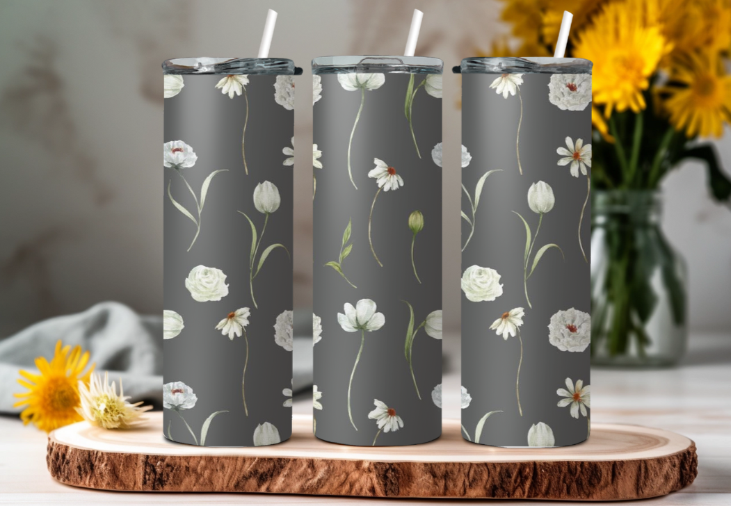 Floral Skinny tumbler 20 oz