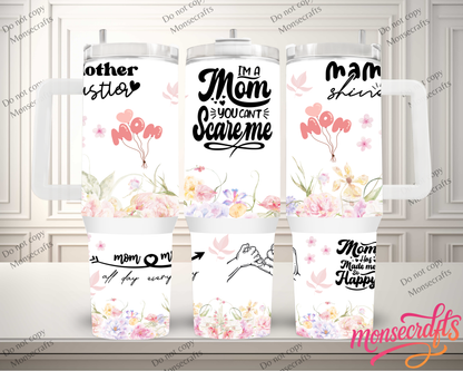 Mama floral Handle 40 OZ