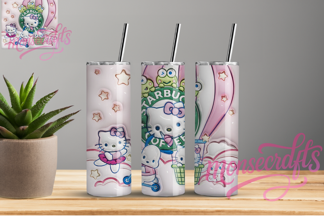 H Kitty pastel Skinny Tumbler 20 OZ