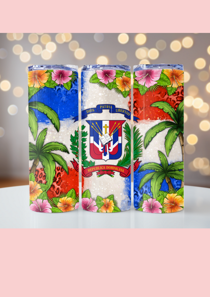 Dominican Skinny Tumbler 20 oz | Personalized Gift | Perfect Gift | Beautiful country | Caribe