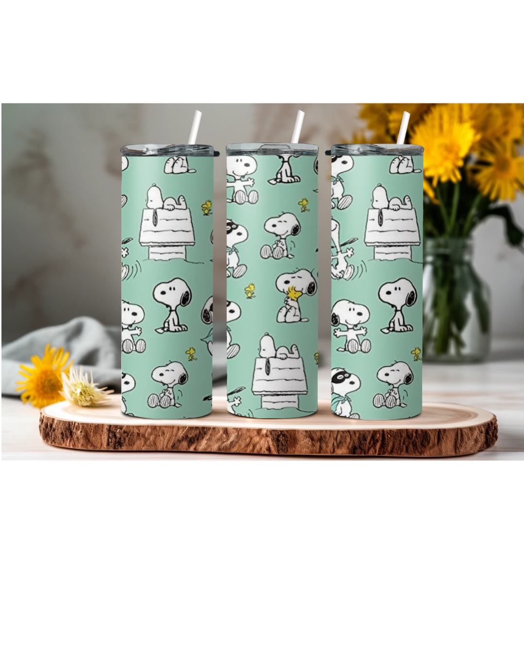 Green Dog | Customizable skinny tumbler | Perfect Gift | 20 oz Skinny Tumbler