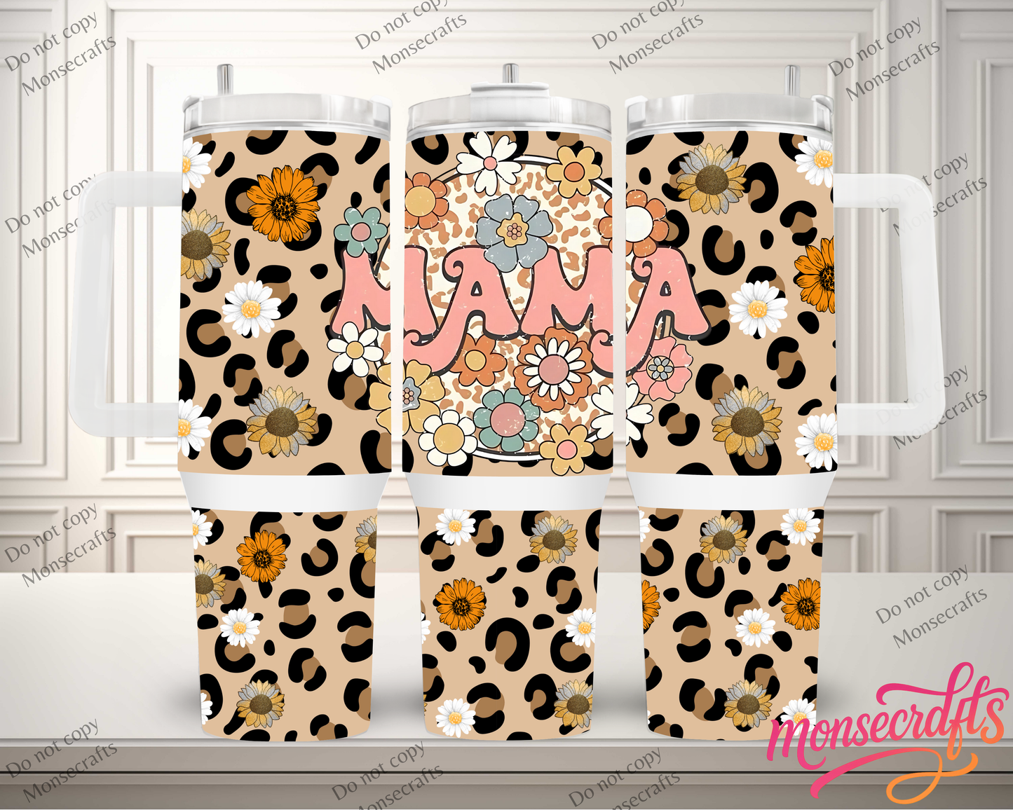 Mama Leopard Print 40 oz