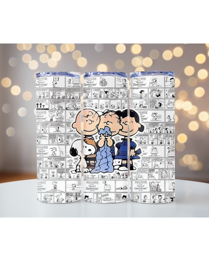 Dog with Friends 20 oz Skinny Tumbler | Personalized Tumbler | Perfect Gift