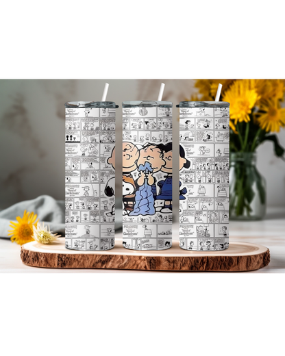 Dog with Friends 20 oz Skinny Tumbler | Personalized Tumbler | Perfect Gift