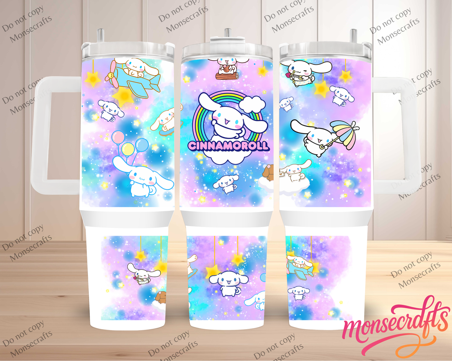 Cinnamoroll Handle Personalized 40 OZ