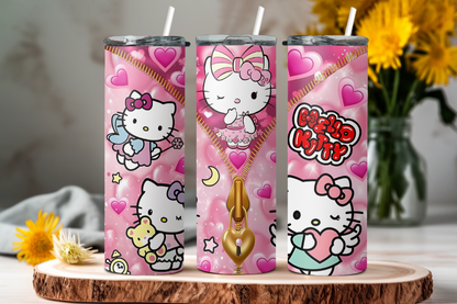 H Kitty Skinny Tumbler 20 OZ