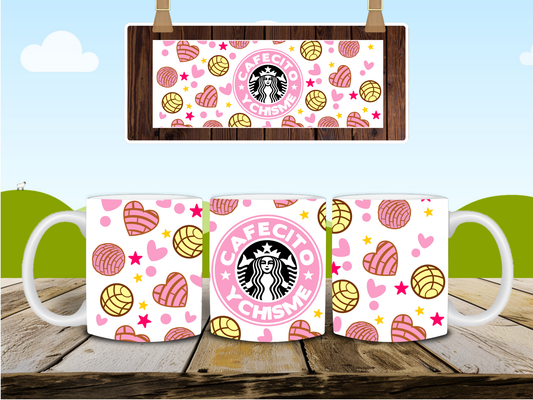 Taza de Cafecito Y chisme | Tazas de 11 y 15 oz