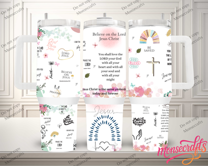 Christians Handle tumbler 40 oz