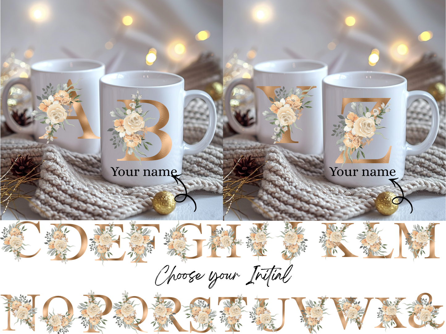 MONOGRAM ABC MUG