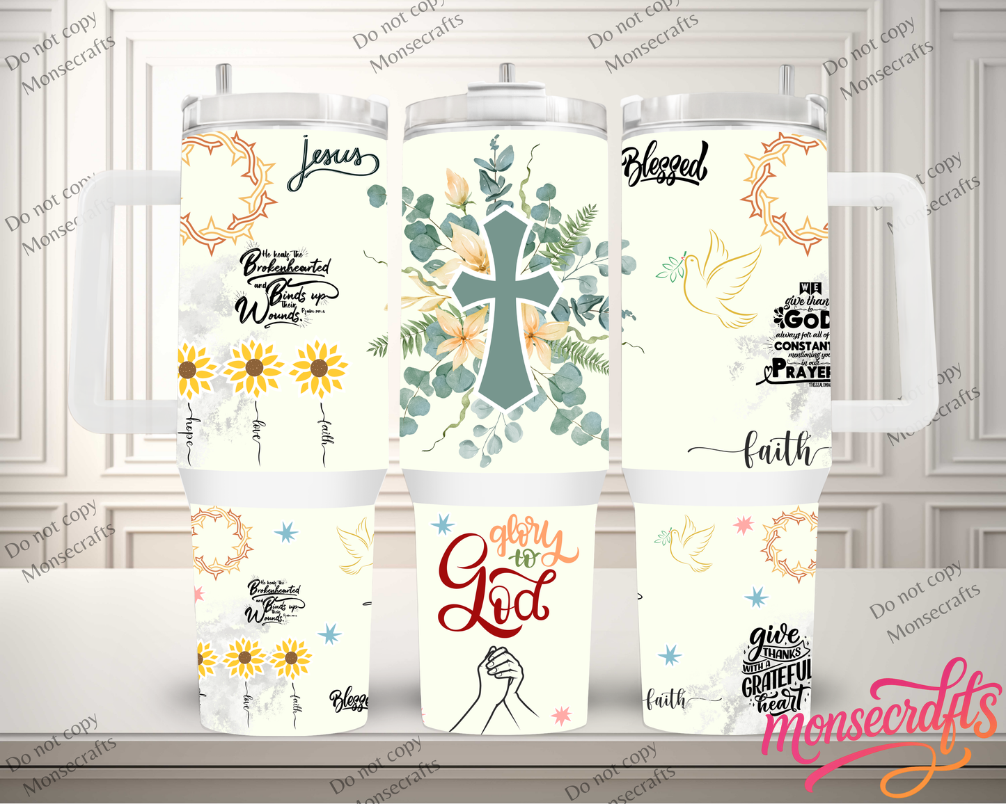 God Handle 40 Oz Personalized