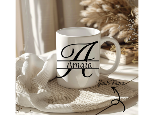 Mug initial personalized