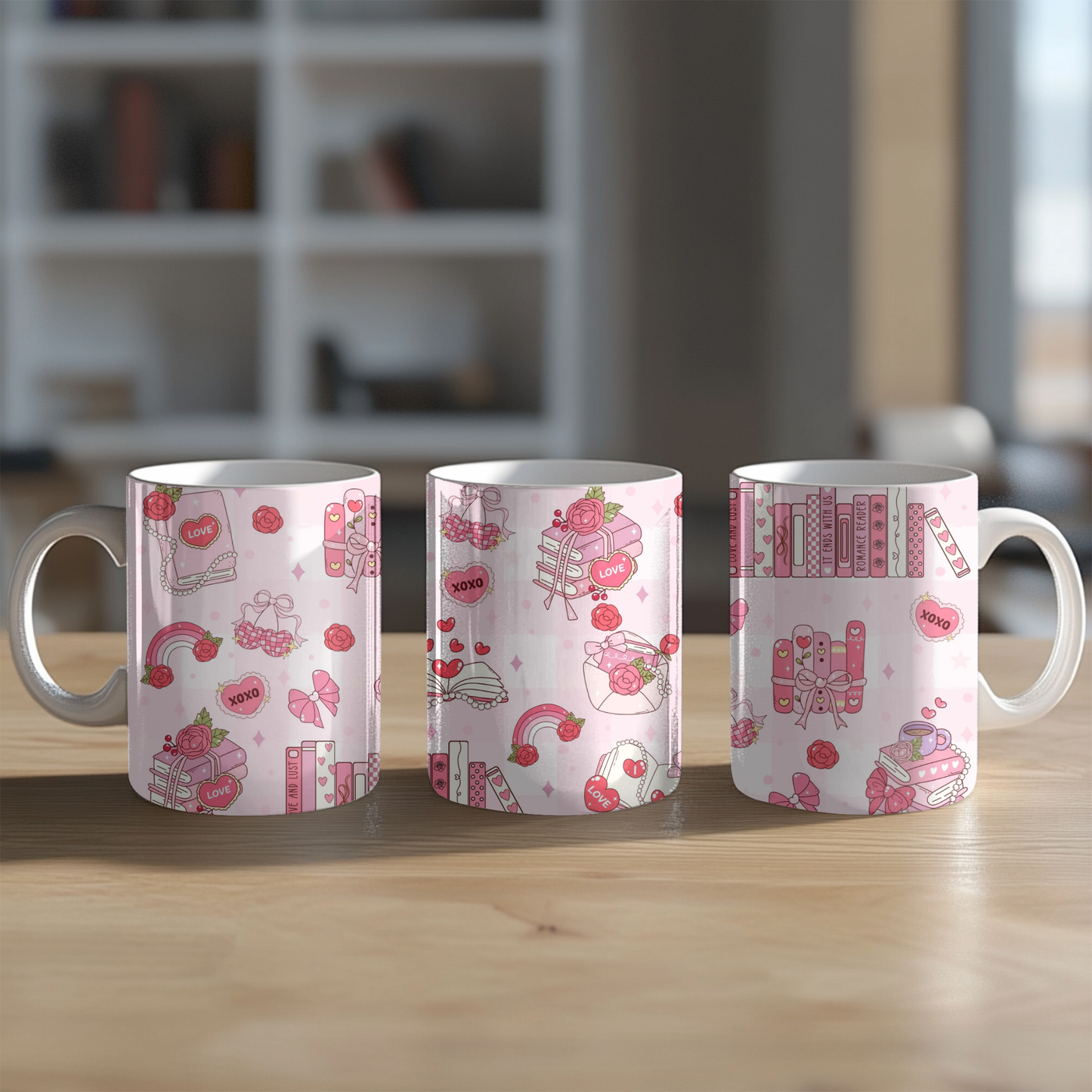 Coquette books mug 11 y 15 OZ