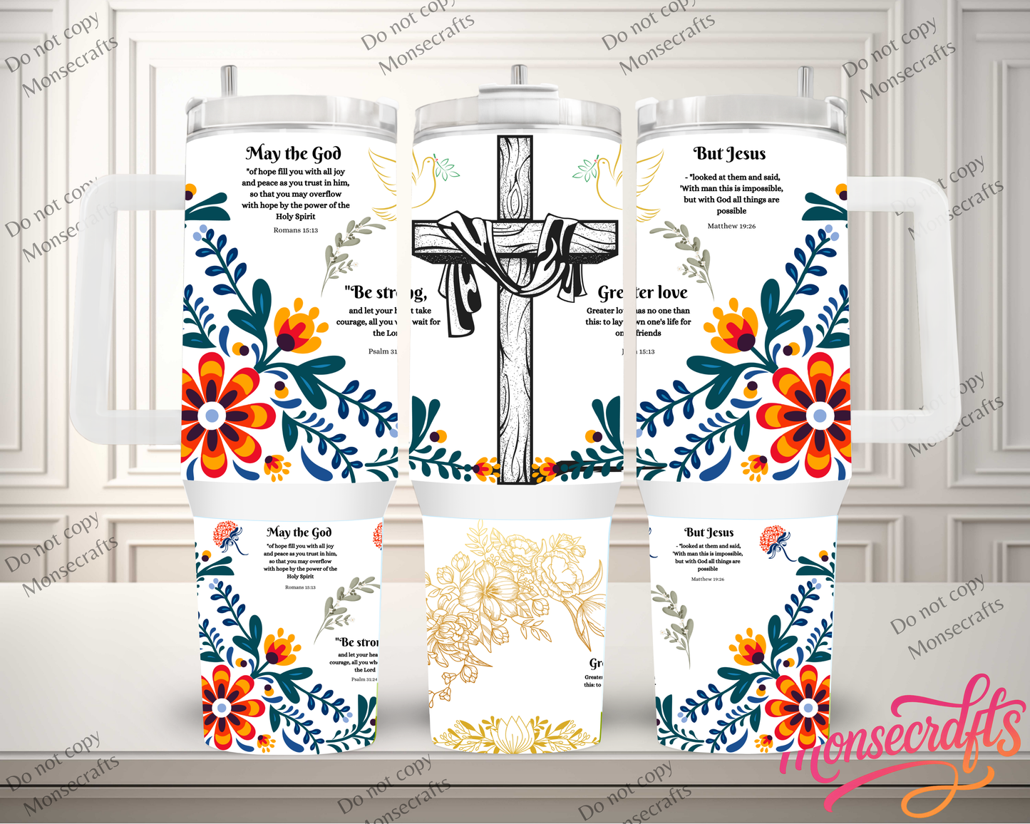 God Handle 40 Oz Personalized