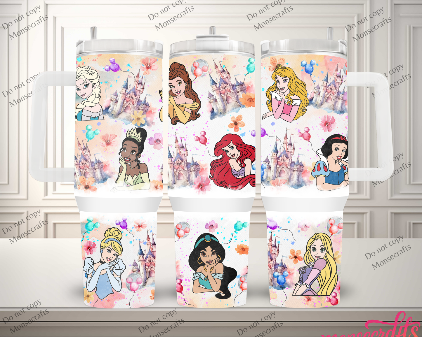 Princess Handle 40 oz Personalized