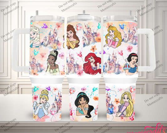 Princess Handle 40 oz Personalized