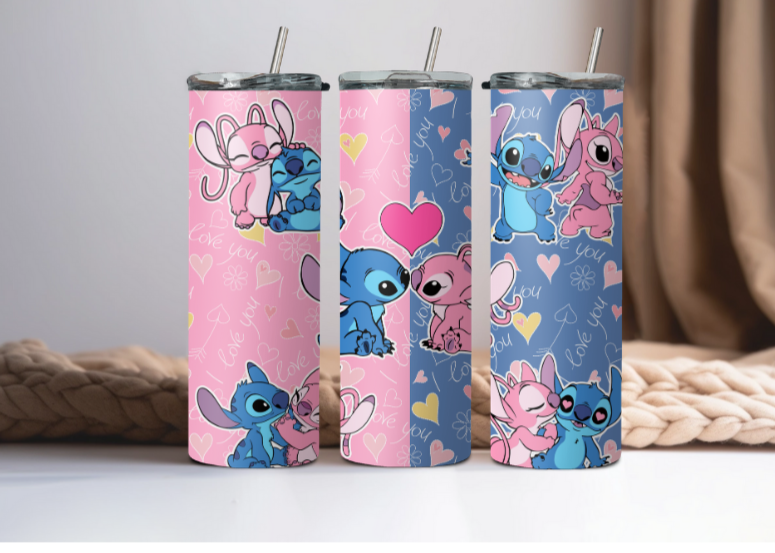 Alien Pink and Blue Tumbler | Personalized Tumbler | Personalized Gift | Perfect Gift | Gift Ideas